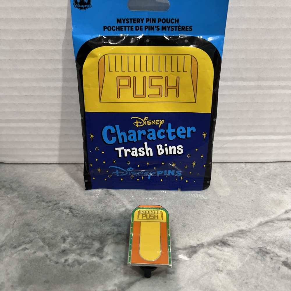 Disney Character Trash Bins‎ Can Mystery Pin Orange Bird Bag Pin (B5)